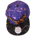 Snapback Purple / Black Peak Twisted Beak
